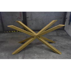 Central steel base for dining table type X 19