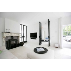 Black pivot steel interior...