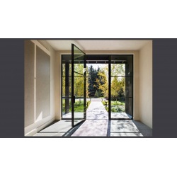Steel external doors with...