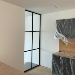 Steel industrial interior...