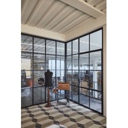 Steel industrial interior...