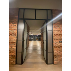 Interior steel doubledoor...