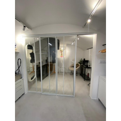 White industrial interior...