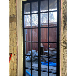 Steel glass exterior doors