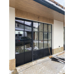 Steel glass exterior doors 6