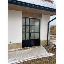 Steel glass exterior doors 8