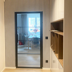Interior steel single door...