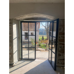 Steel glass exterior doors 6