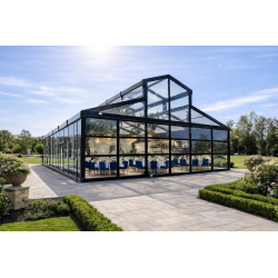 Modern metal wedding tent...