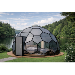 Hexagon luxury glamping...