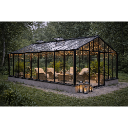 Metal garden greenhouse Flora