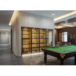 Built-in glass bar wall V1